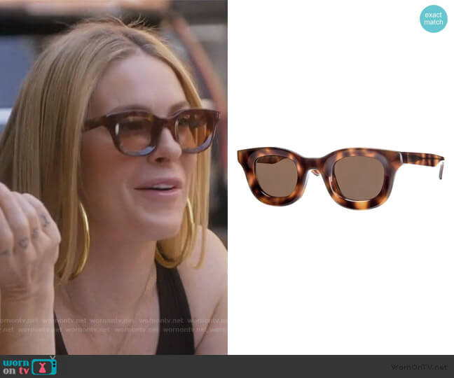 Rhodeo Tortoise Sunglasses by Thierry Lasry worn by Leah McSweeney on The Real Housewives of New York City