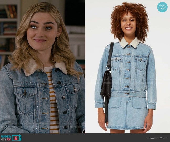 Clark Jacket by Rebecca Minkoff worn by Taylor Otto (Meg Donnelly) on American Housewife