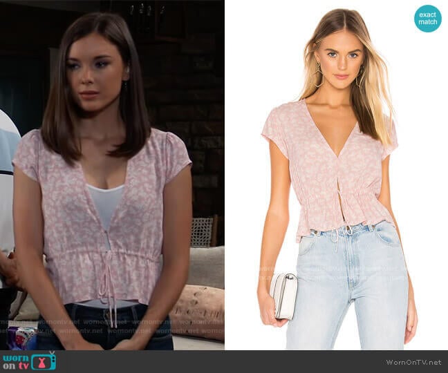 Rollas Lula Blouse worn by Willow Tait (Katelyn MacMullen) on General Hospital