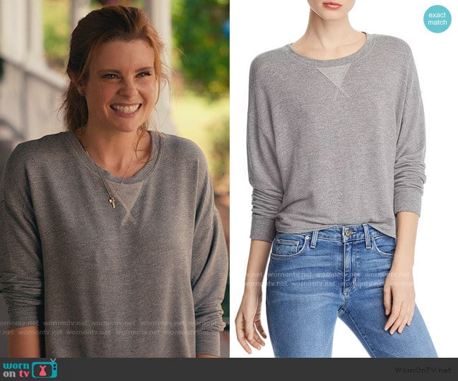 Marathon Sweatshirt by Splendid worn by Maddie Townsend (JoAnna Garcia Swisher) on Sweet Magnolias