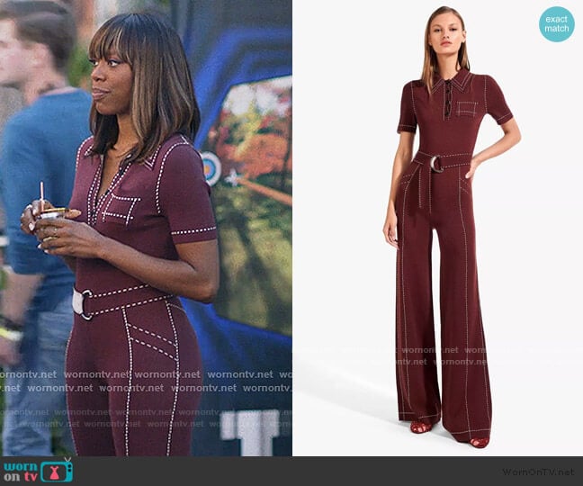 Viv Jumpsuit by Staud worn by Molly Carter (Yvonne Orji) on Insecure