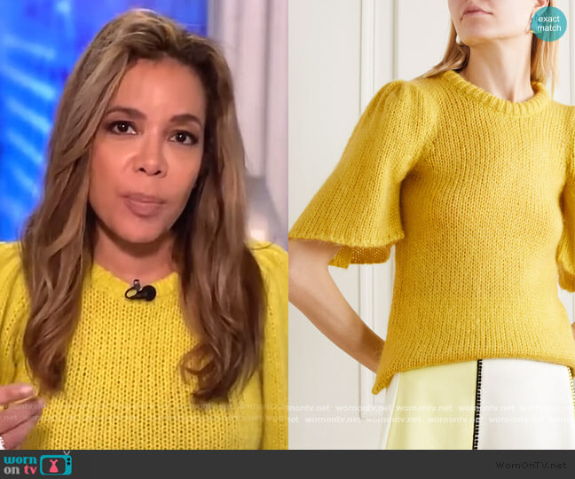 Hesper knitted sweater by Stine Goya worn by Sunny Hostin on The View