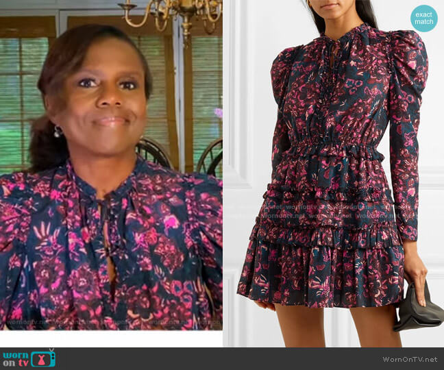 Prissa Dress by Ulla Johnson worn by Deborah Roberts on Good Morning America