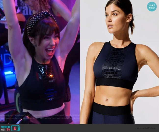 Altitude Crocodile Crop Top by Ultracor worn by Elizabeth (Natasha Leggero) on Broke