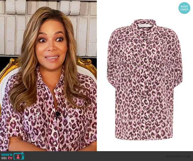 Super Eight silk blouse by Zimmermann worn by Sunny Hostin  on The View