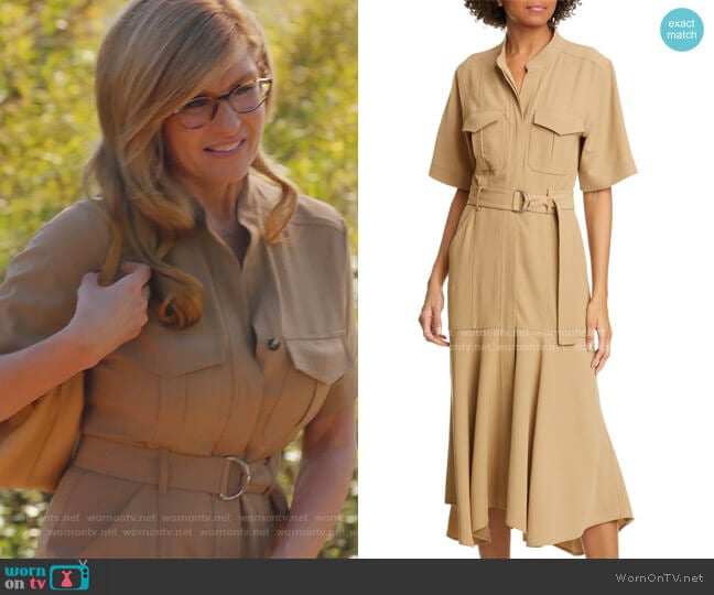 Emma Midi Shirtdress by A.L.C. worn by Abby Clark (Connie Britton) on 9-1-1