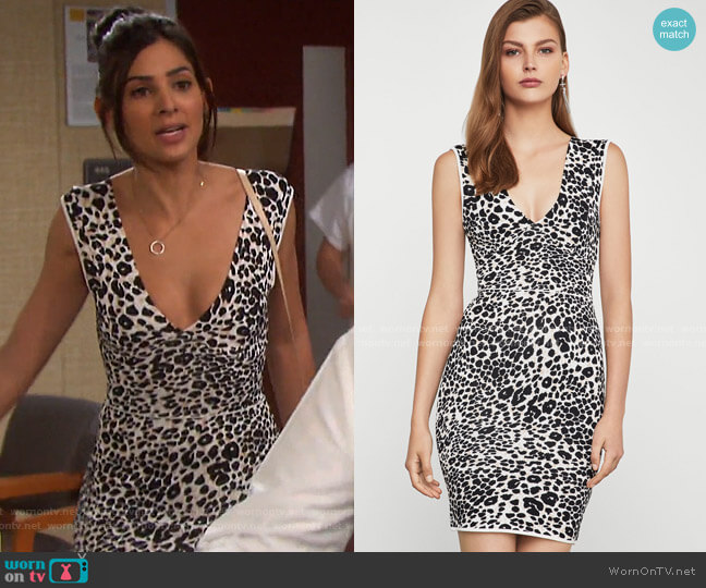 Mini Cocktail Dress by Bcbgmaxazria worn by Gabi Hernandez (Camila Banus) on Days of our Lives