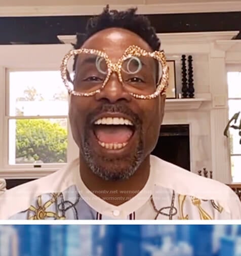 Billy Porter’s nautica print shirt on The View