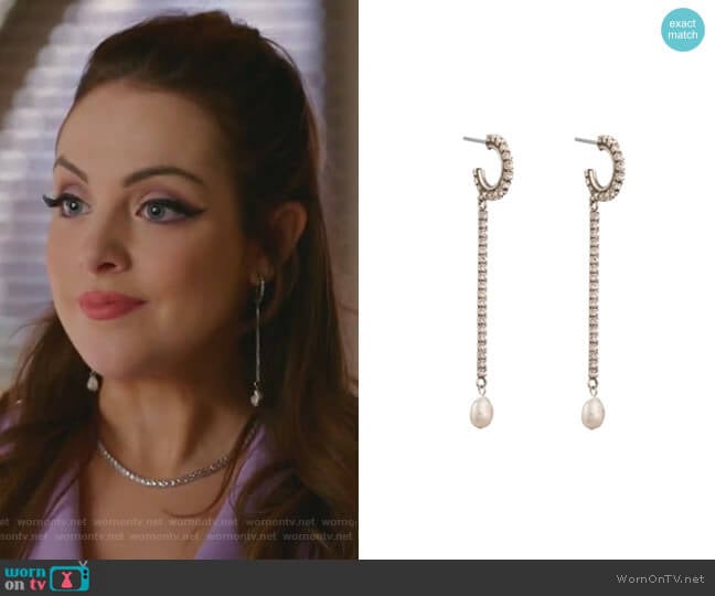 Rico Earrings by Dannijo worn by Fallon Carrington (Elizabeth Gillies) on Dynasty