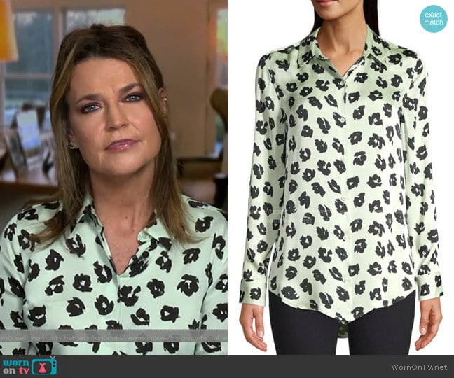 Essential Floral Blouse by Equipment worn by Savannah Guthrie on Today