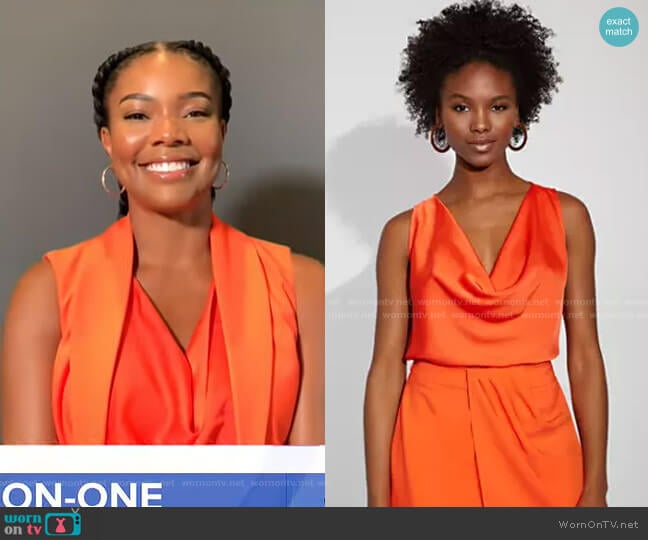 Cowl-Neck Top - Gabrielle Union Collection by New York & Company on GMA