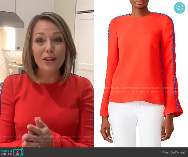 Misti Blouse by Galvan worn by Dylan Dreyer  on Today