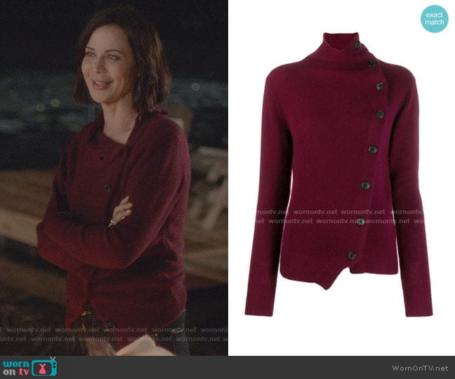 Asymmetric Cashmere Cardigan by Isabel Marant worn by Cassandra Nightingale (Catherine Bell) on Good Witch