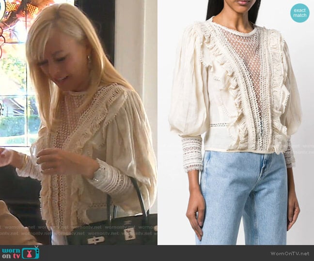 Rosen Top by Isabel Marant worn by Sutton Stracke on The Real Housewives of Beverly Hills