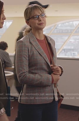 Kara’s plaid blazer on Supergirl