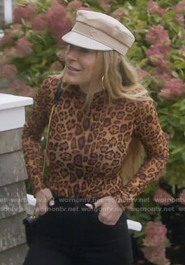 Leah’s leopard print bodysuit on The Real Housewives of New York City