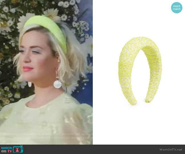 Padded Headband by Lelet NY worn by Katy Perry on GMA