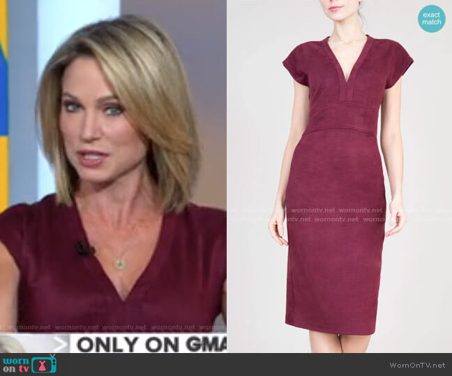 Yvonne Dress by Level 99 Jeans worn by Amy Robach on Good Morning America