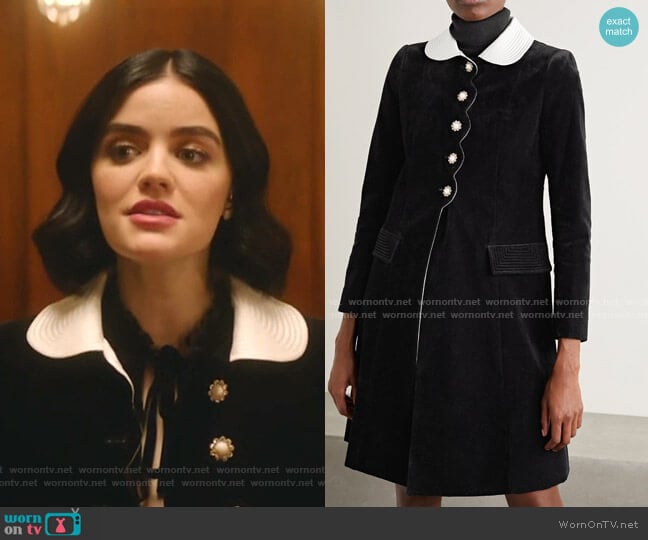 The Sunday Best Coat by Marc Jacobs worn by Katy Keene (Lucy Hale) on Katy Keene