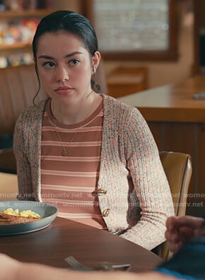 Annie’s marled cardigan on Sweet Magnolias