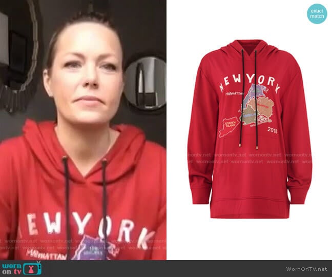 New York Hoodie by Nicole Miller worn by Dylan Dreyer on Today