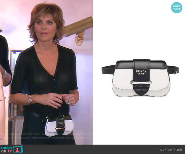 WornOnTV: Lisa's Prada black and white belt bag on The Real Housewives of  Beverly Hills, Lisa Rinna