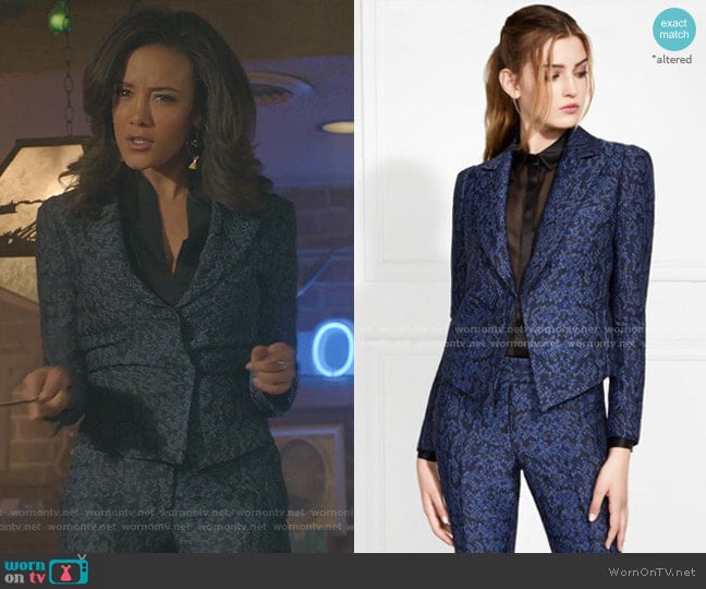 Faustine Snake Printed Blazer by Rachel Zoe worn by Maria DeLuca (Heather Hemmens) on Roswell New Mexico