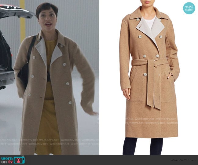 Rach Wool Blend Reversible Coat by Rag & Bone worn by Lucca Quinn (Cush Jumbo) on The Good Fight