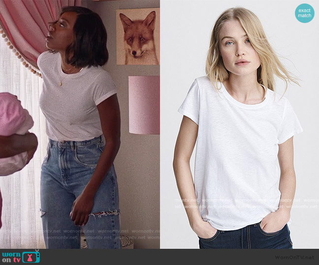 The Slub Tee by Rag and Bone worn by Molly Carter (Yvonne Orji) on Insecure