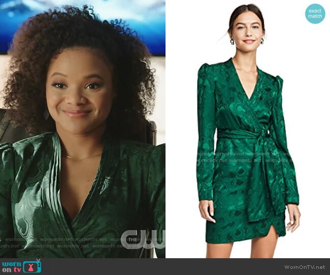 Bibi Dress by Saloni worn by Vanessa (Jade Payton) on Dynasty