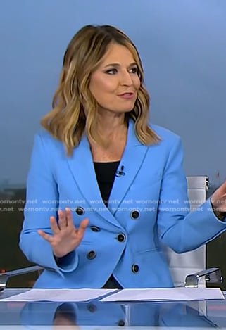 Savannah's blue blazer on Today