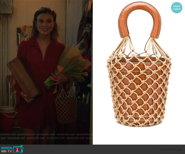 Moreau Tote Bag by Staud worn by Noa Hamilton (Nathalie Kelley) on The Baker and the Beauty