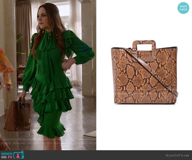 Shirley Bag by Staud worn by Fallon Carrington (Elizabeth Gillies) on Dynasty