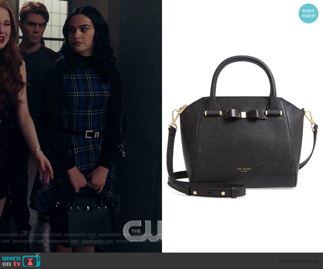 Janne Pebbled Leather Tote by Ted Baker worn by Veronica Lodge (Camila Mendes) on Riverdale