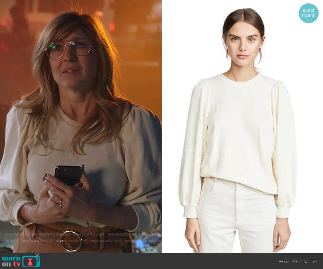 The Pleat Sleeve Sweatshirt by The Great worn by Abby Clark (Connie Britton) on 9-1-1