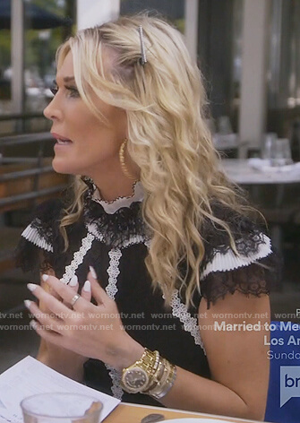 Tinsley Mortimer's Grey Layered Sweater