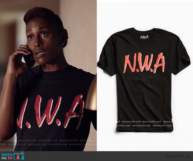 Straight Outta Compton Tee by Urban Outfitters worn by Issa Dee (Issa Rae) on Insecure