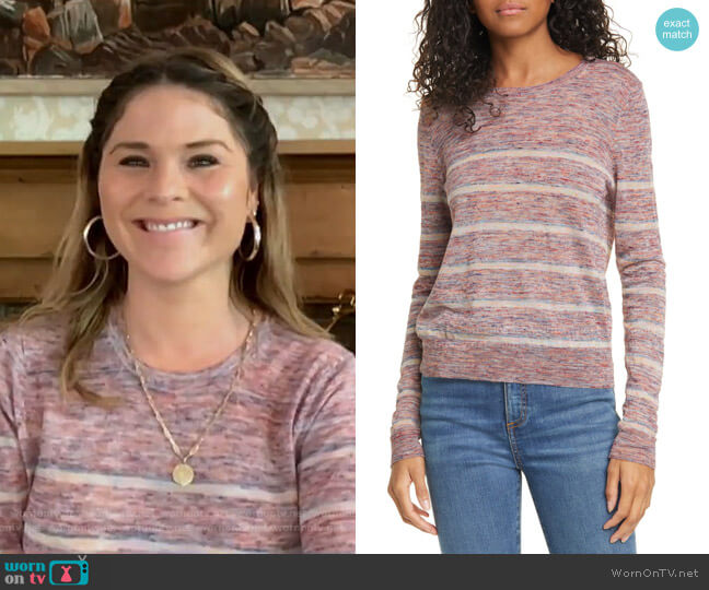 Henderson Crewneck Sweater by Veronica Beard worn by Jenna Bush Hager on Today