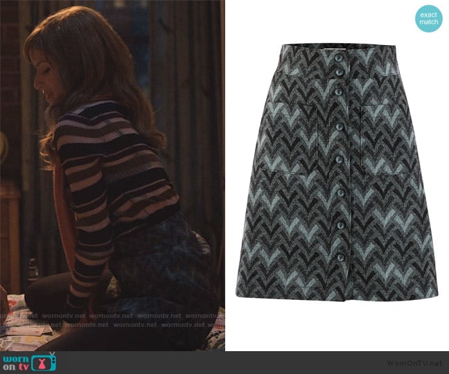 Isodora skirt by Acne Studios worn by Darby (Anna Kendrick) on Love Life