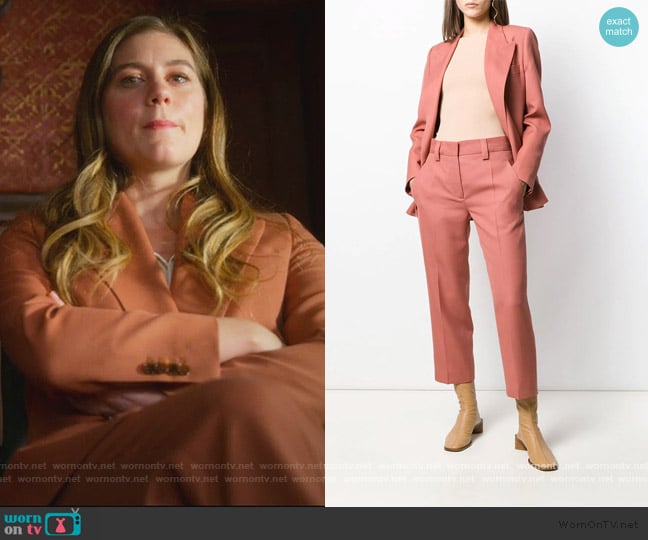 Suit Jacket and Pants by Acne Studios worn by McAfee (Laura Dreyfuss) on The Politician