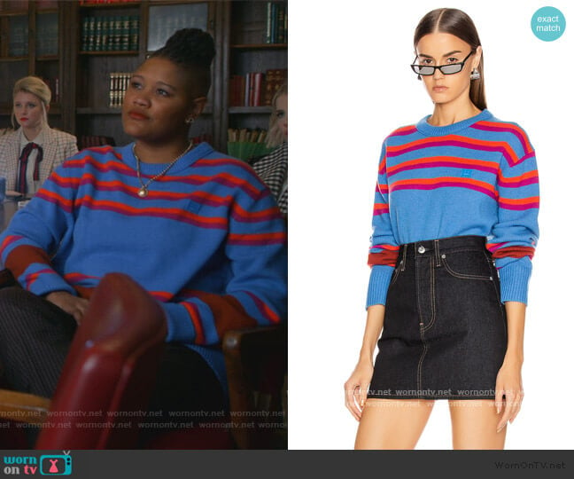 Nimah Stripe Sweater by Acne Studios worn by Skye (Rahne Jones) on The Politician