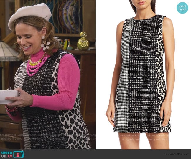 Kimmy’s mixed tweed dress on Fuller House