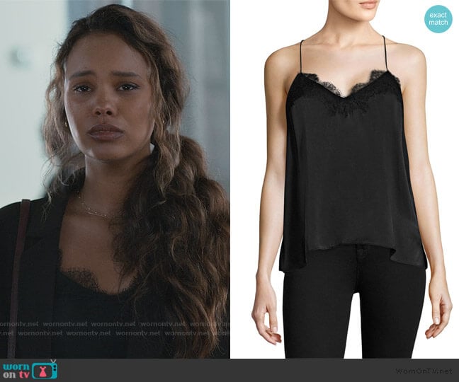 The Racer Top by Cami NYC worn by Jessica Davis (Alisha Boe) on 13 Reasons Why