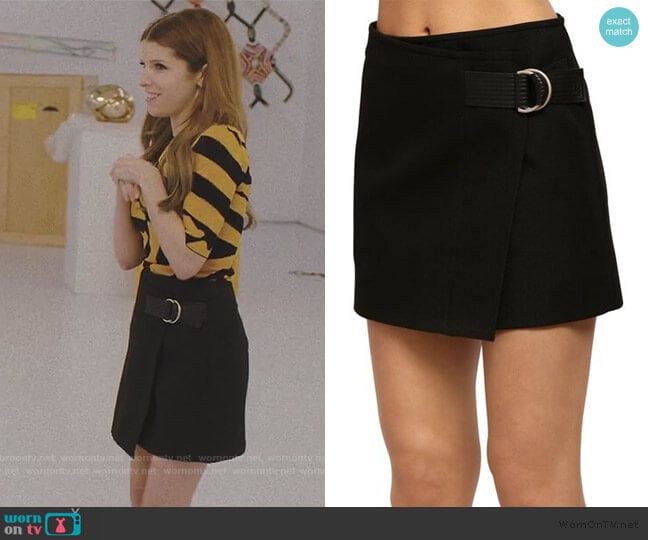 Wrap Style Techno Twill Mink Skirt by Givenchy worn by Darby (Anna Kendrick) on Love Life