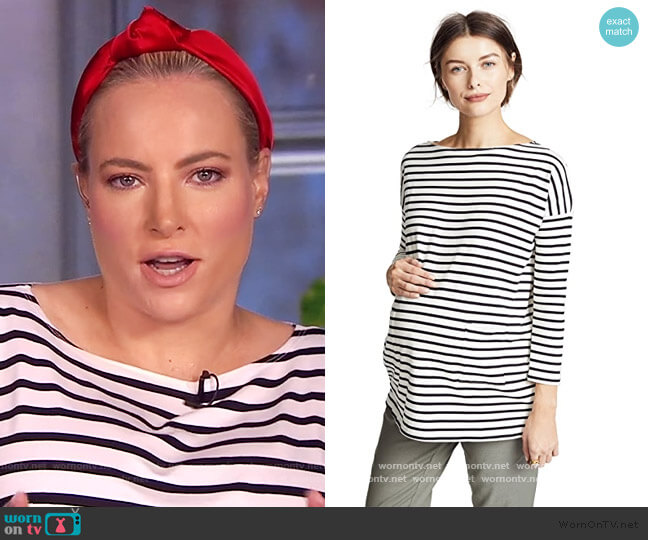 The Bateau Top by Hatch worn by Meghan McCain  on The View