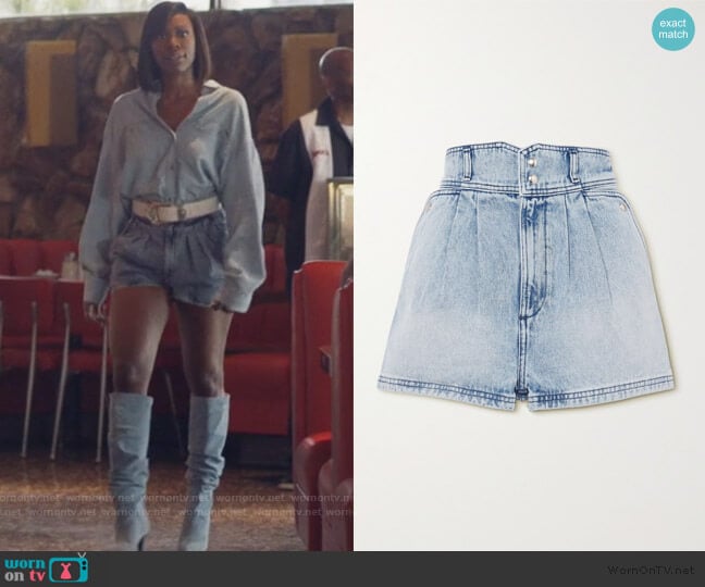 Laconi Denim Shorts by Iro worn by Molly Carter (Yvonne Orji) on Insecure