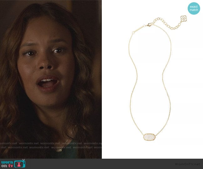 Elisa Drusy Necklace by Kendra Scott worn by Jessica Davis (Alisha Boe) on 13 Reasons Why