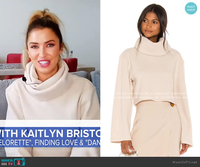 The Clara Crop Top by L'Academie worn by Kaitlyn Bristowe on GMA