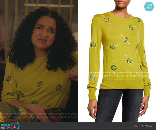 WornOnTV: Kat’s yellow cocktail olive sweater on The Bold Type | Aisha ...