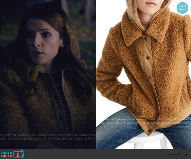 High Pile Fleece Portland Jacket by Madewell worn by Darby (Anna Kendrick) on Love Life